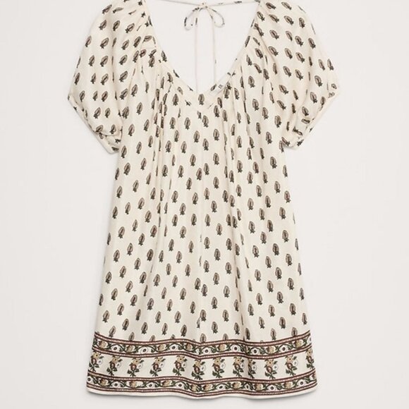 Banana Republic Viscose-Linen Block Print Mini Dress (Size Large) - Picture 5 of 5